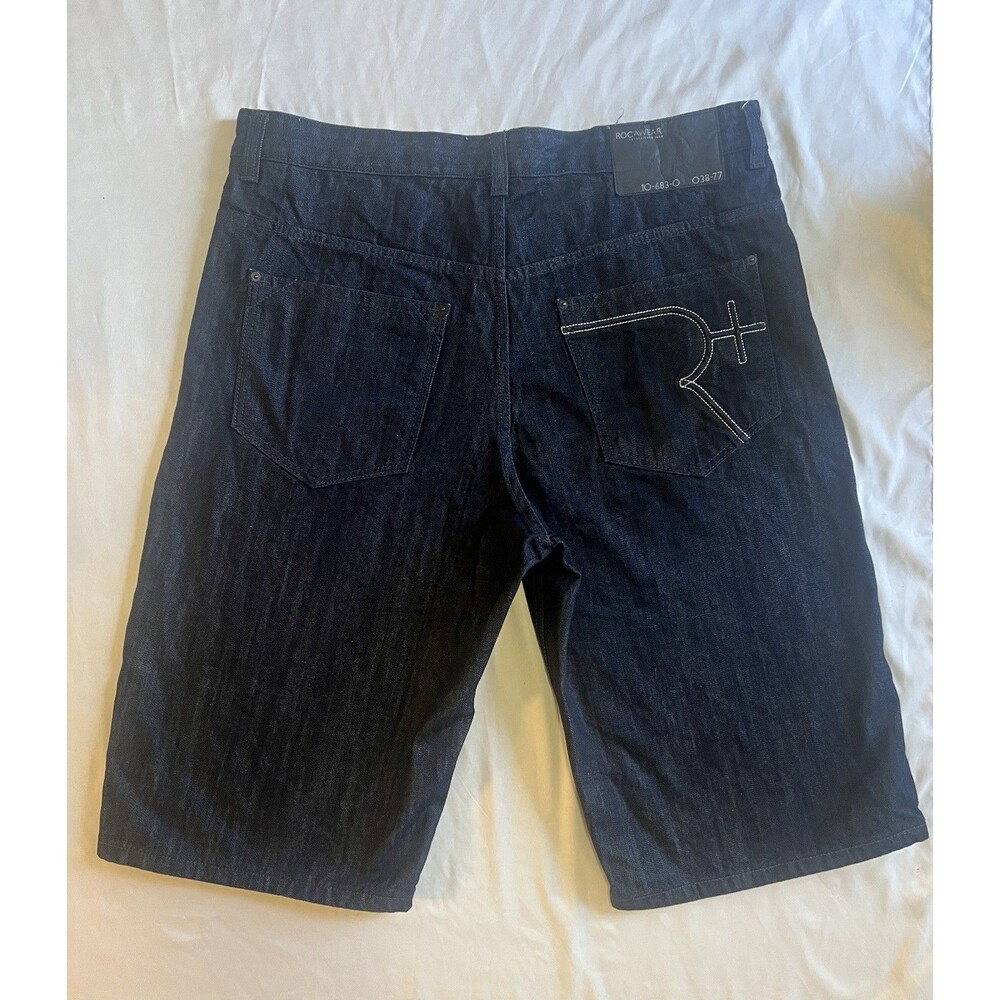 VTG Rocawear Men’s  sz 40 Baggy Shorts Denim Hip Hop Skater Y2K Streetwear